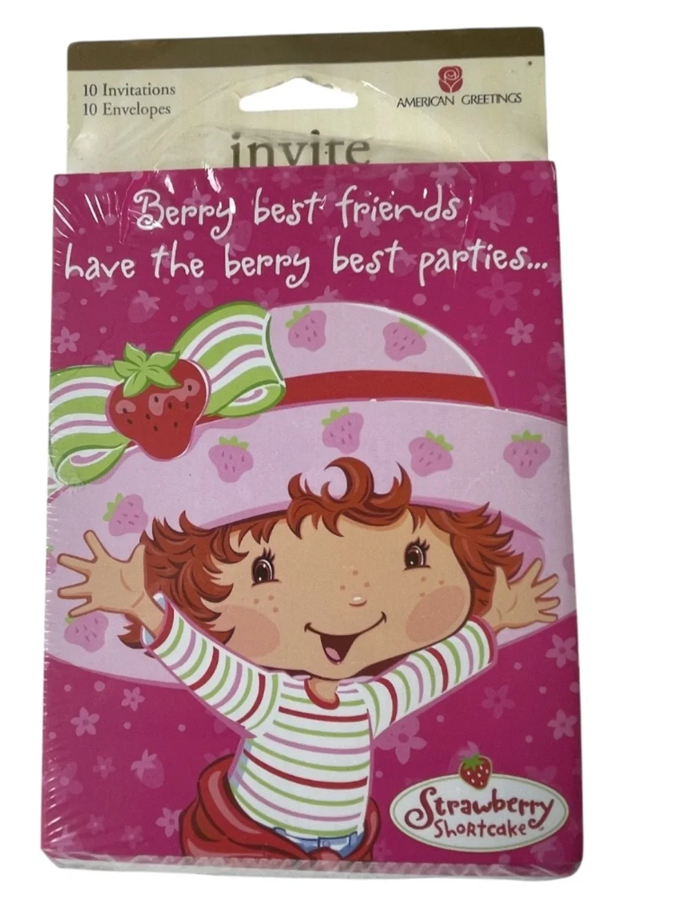 Strawberry Shortcake Party Invitations 10 Invitations & Thank You Notes 4 Packs